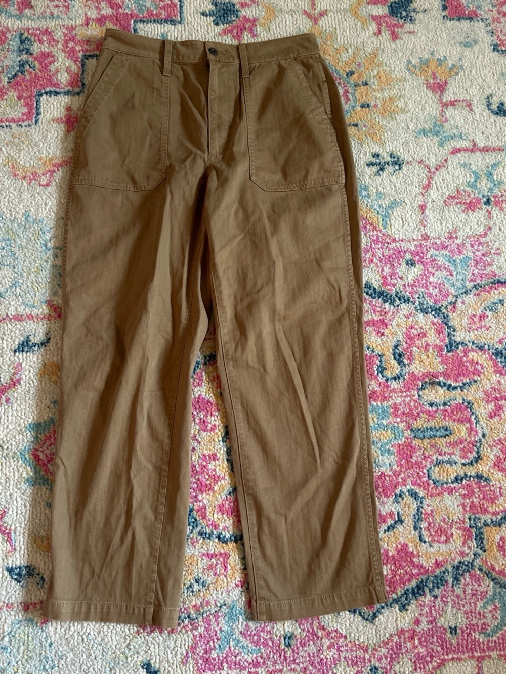 Madewell Women’s Khaki Straight-Leg Chinos